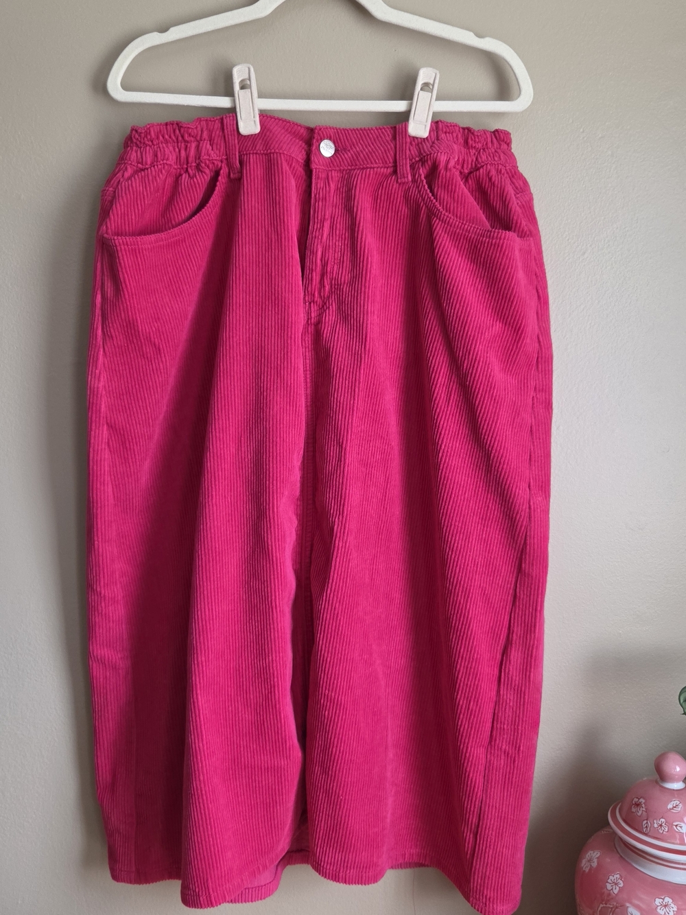 Corduroy 100% Cotton Pink Skirt